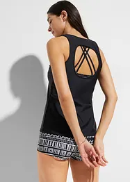 Tankini (ens. 3 pces) avec haut brassière, bonprix