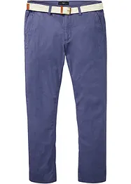 Pantalon chino extensible avec ceinture, coupe droite et loose, bonprix