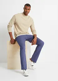 Pantalon chino extensible avec ceinture, coupe droite et loose, bonprix