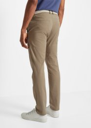 Pantalon chino extensible Regular Fit coupe confort pour le ventre avec ceinture, Straight, bonprix