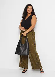 Pantalon palazzo à imprimé batik, bonprix