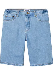 Bermuda en jean avec taille élastiquée sur les côtés, Classic Fit, bonprix