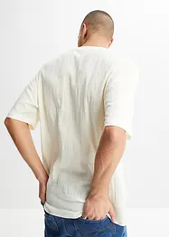 Chemise manches courtes ample avec laçage, bonprix