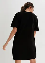 Lot de 2 robes T-shirt avec décolleté en V, oversize, bonprix