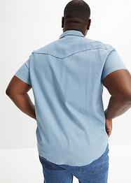 Lot de 2 chemises en jean, Slim Fit, manches courtes, John Baner JEANSWEAR