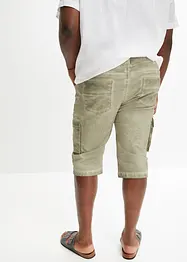 Bermuda cargo long coupe ventre confort, Regular, bonprix