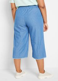Jean ample taille extensible avec base effilochée, bpc bonprix collection