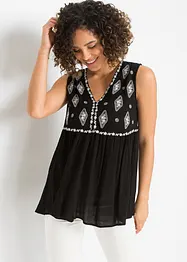 Blouse sans manches en viscose fluide, bonprix