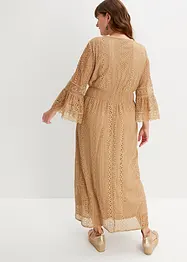 Robe longue aspect crochet, bonprix