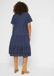 Robe-tunique à broderie ajourée, bonprix