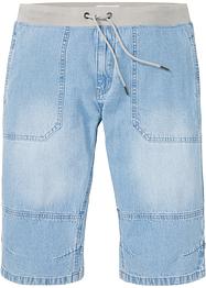 Bermuda long en jean taille extensible, Loose Fit, John Baner JEANSWEAR