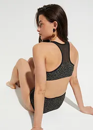 Bikini brassière (ens. 2 pces) avec mesh transparent, bonprix