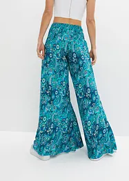 Pantalon ample avec taille smockée, bonprix