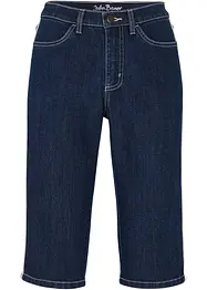 Bermuda slim en jean, taille haute, longueur genou, bonprix
