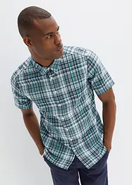 Chemise manches courtes en crépon de coton confort pour le ventre, bonprix