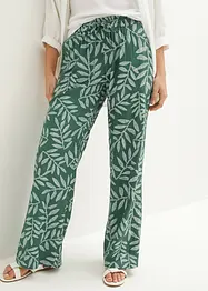 Pantalon palazzo imprimé en viscose, bonprix