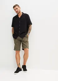 Bermuda 100% coton à taille élastiquée, Regular, bonprix