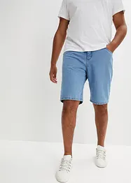 Bermuda en jean avec taille élastiquée sur les côtés, Classic Fit, bonprix