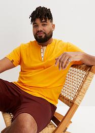 T-shirt col Henley, manches courtes, bpc bonprix collection