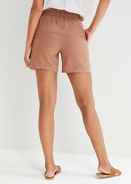 Short paper bag en lin majoritaire, bpc bonprix collection