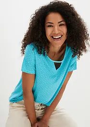 T-shirt à base élastiquée, manches courtes, bonprix