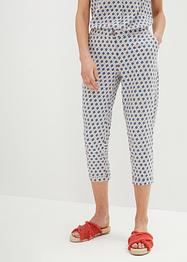 Pantalon en lin majoritaire avec imprimé graphique, bpc bonprix collection