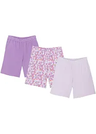 Lot de 3 shorts fille, bonprix