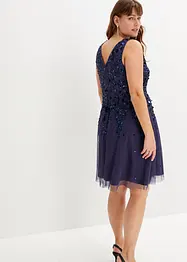 Robe avec paillettes appliquées, bonprix