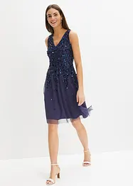 Robe courte à sequins, bonprix