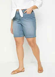 Bermuda en jean, taille mi-haute, bonprix
