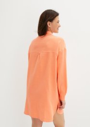 Chemise de nuit oversized en gaze de coton avec patte de boutonnage, bpc bonprix collection