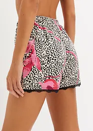 Lot de 2 shorts de pyjama avec dentelle, bonprix
