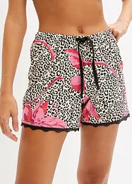 Lot de 2 shorts de pyjama avec dentelle, bonprix