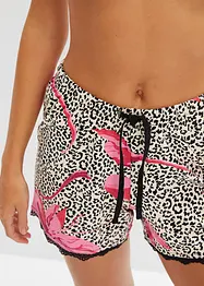 Lot de 2 shorts de pyjama avec dentelle, bonprix