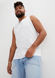Débardeur marcel avec laçage, John Baner JEANSWEAR