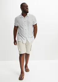 Bermuda cargo avec ceinture et taille élastiquée, Regular, bonprix