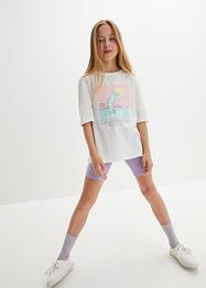 T-shirt oversized fille et cycliste (Ens. 2 pces.), bpc bonprix collection