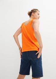 Top avec détails nœuds en coton, bpc bonprix collection