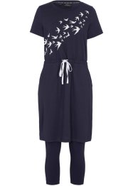 Robe T-shirt confortable avec legging, ensemble 2 pièces, bpc bonprix collection