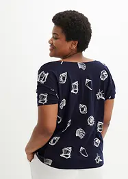 T-shirt imprimé à col rond, bonprix