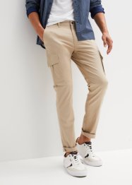 Pantalon cargo extensible Slim Fit confort pour le ventre, Straight, bpc bonprix collection