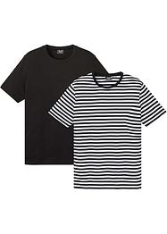 Lot de 2 T-shirts en coton, bpc bonprix collection