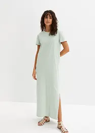 Robe longue en coton avec fente, bonprix