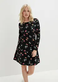 Robe en jersey à fleurs, bonprix