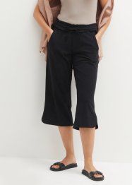 Jupe-culotte large en jersey de coton, longueur 3/4 avec ceinture confort, bpc bonprix collection