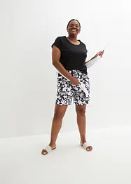 Short ample en viscose avec taille haute élastiquée, bonprix