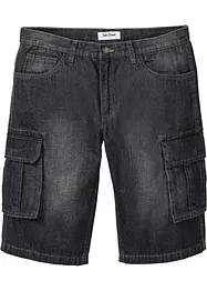 Bermuda cargo en jean, coupe loose, bonprix