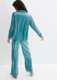 Pyjama en satin avec effet brillant, bonprix