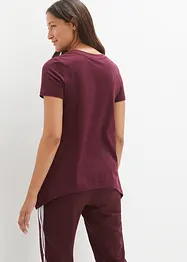 Lot de 2 t-shirts avec pans asymétriques à la base, bonprix