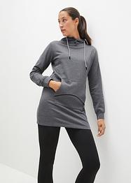 Sweat-shirt extra long avec poche, bpc bonprix collection